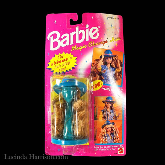 1993 Mattel Barbie Magic Change Hair Pretty Cowgirl #68090